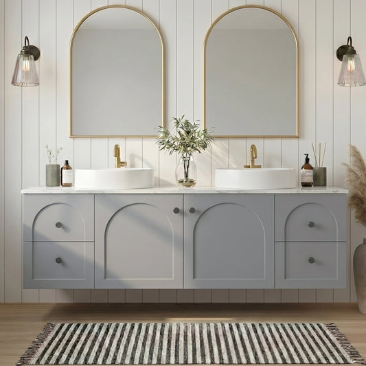 Chester Federation wall hung PVC Cabinet Grey