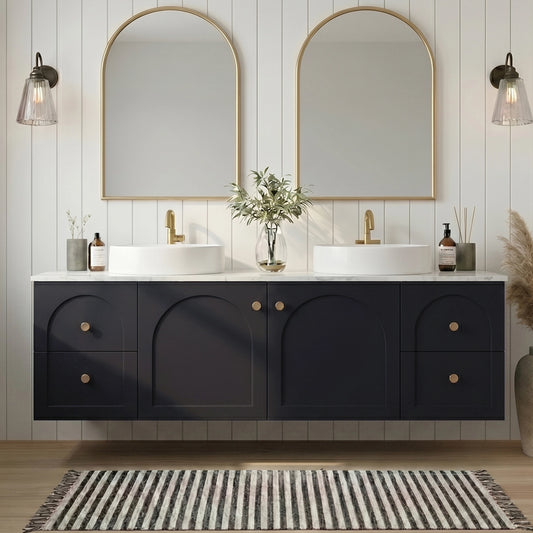 Chester Federation wall hung PVC Cabinet Matte Black
