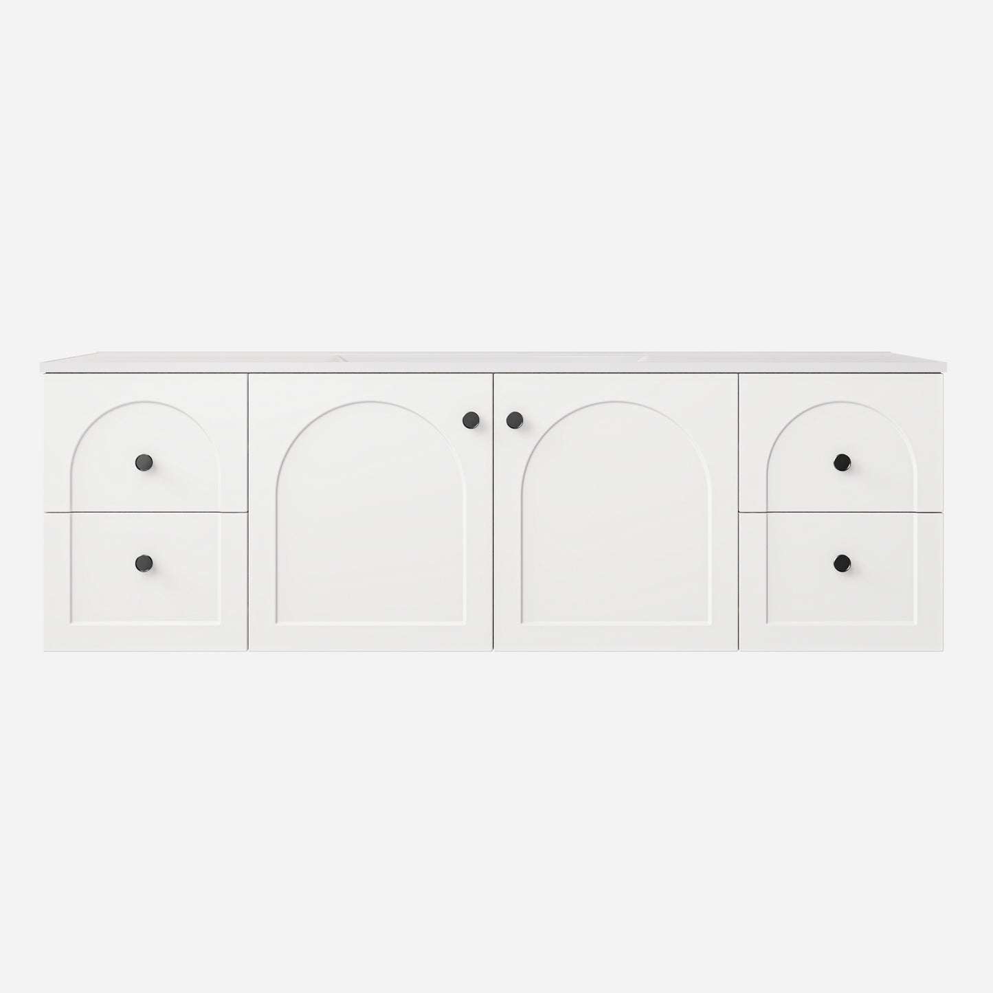 Chester Federation wall hung PVC Cabinet Matte White
