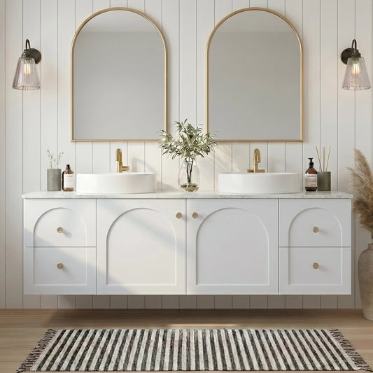 Chester Federation wall hung PVC Cabinet Matte White