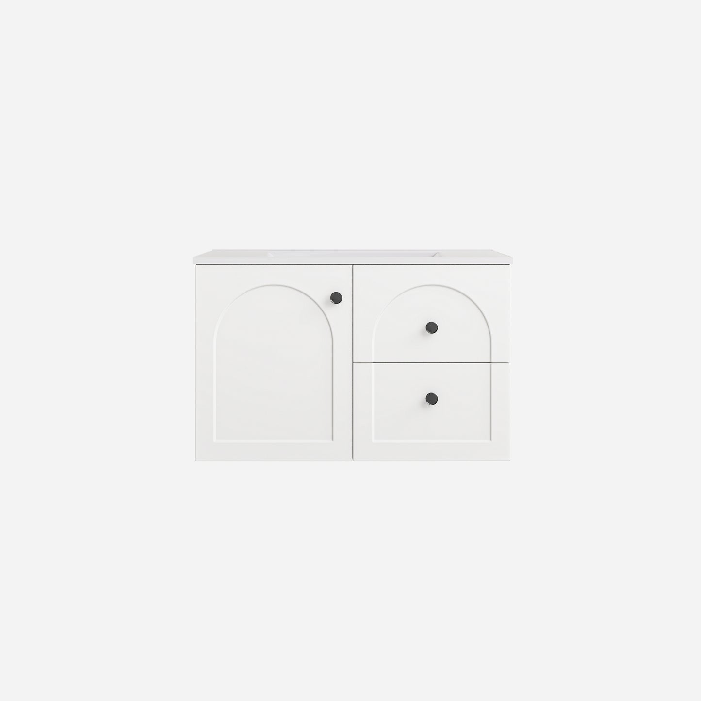 Chester Federation wall hung PVC Cabinet Matte White