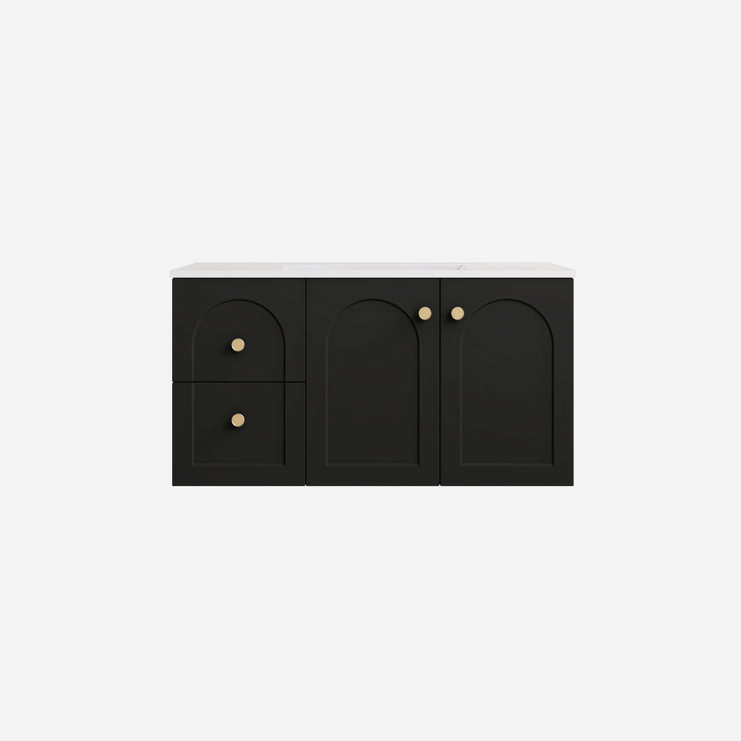 Chester Federation wall hung PVC Cabinet Matte Black