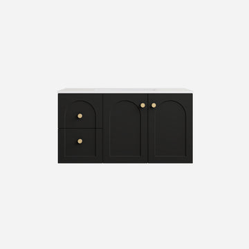 Chester Federation wall hung PVC Cabinet Matte Black