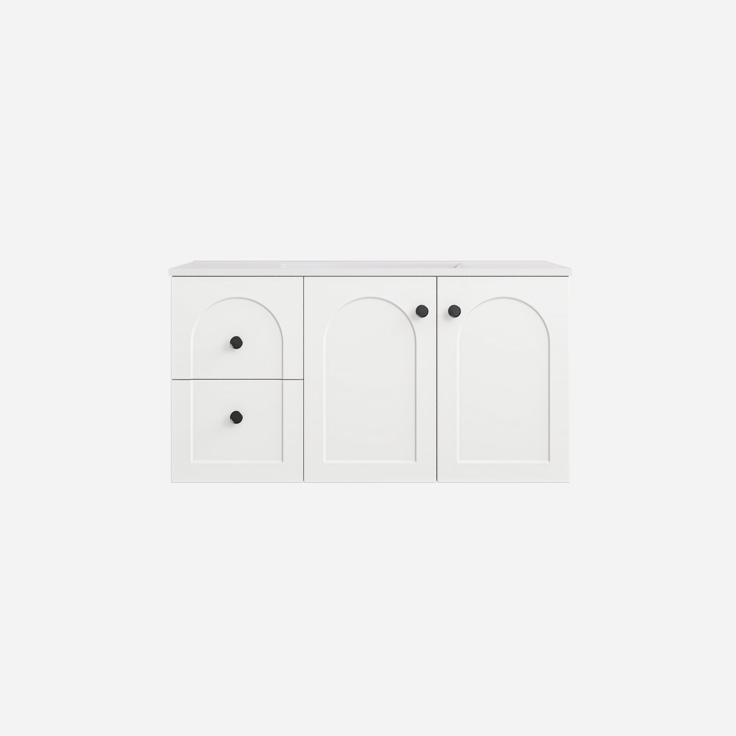 Chester Federation wall hung PVC Cabinet Matte White