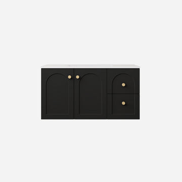 Chester Federation wall hung PVC Cabinet Matte Black