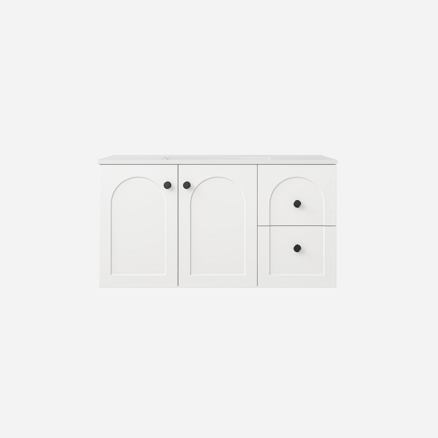 Chester Federation wall hung PVC Cabinet Matte White
