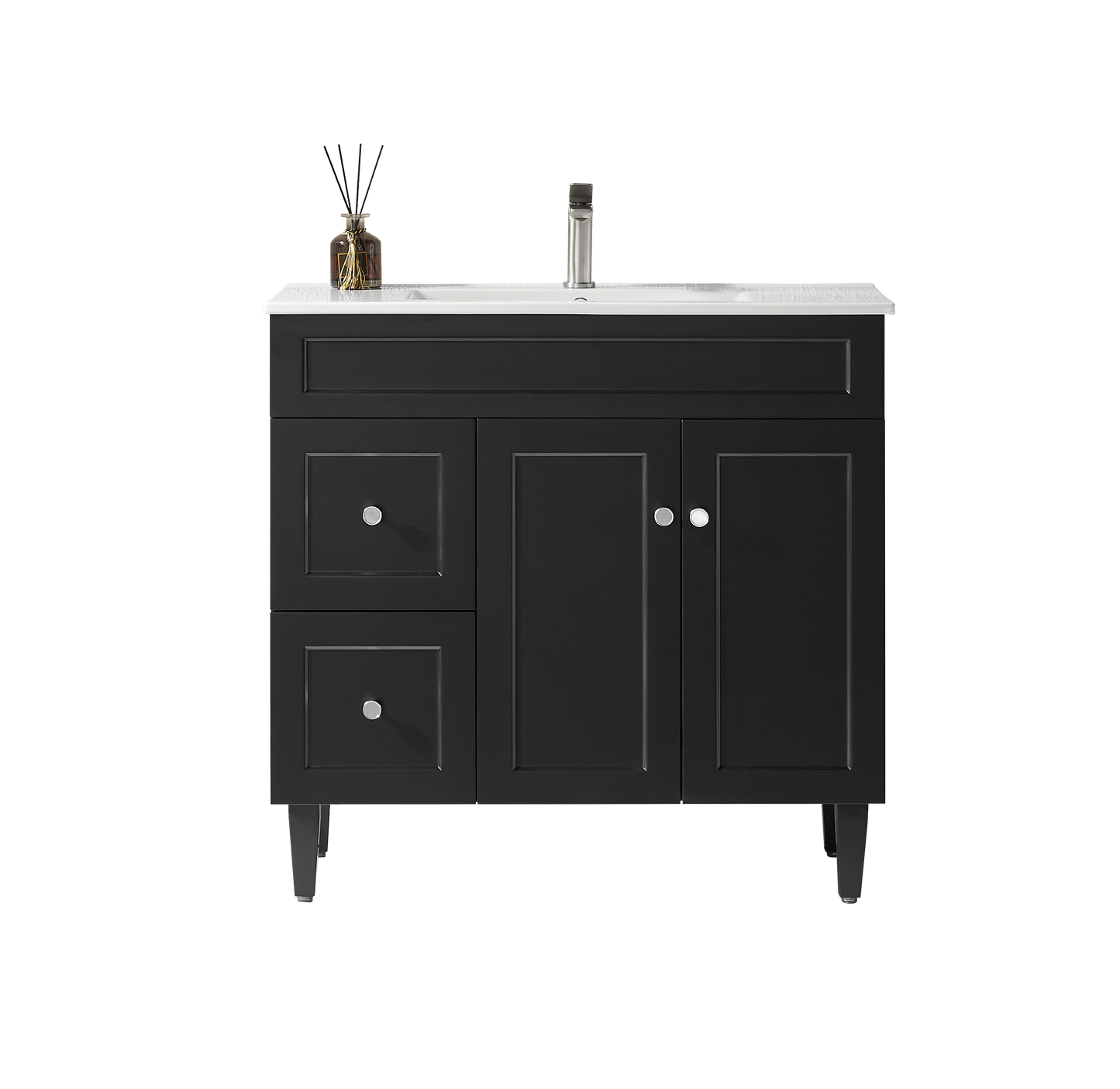 Harold Federation Free Standing Cabinet Matte Black