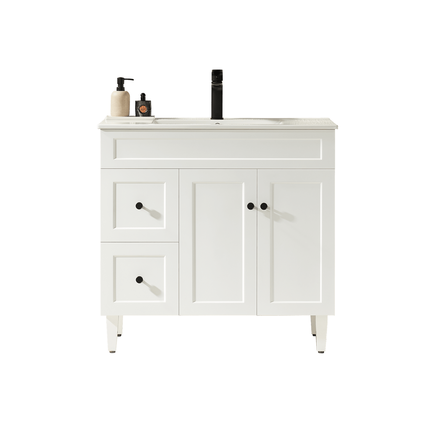 Harold Federation Free Standing Cabinet Matte White