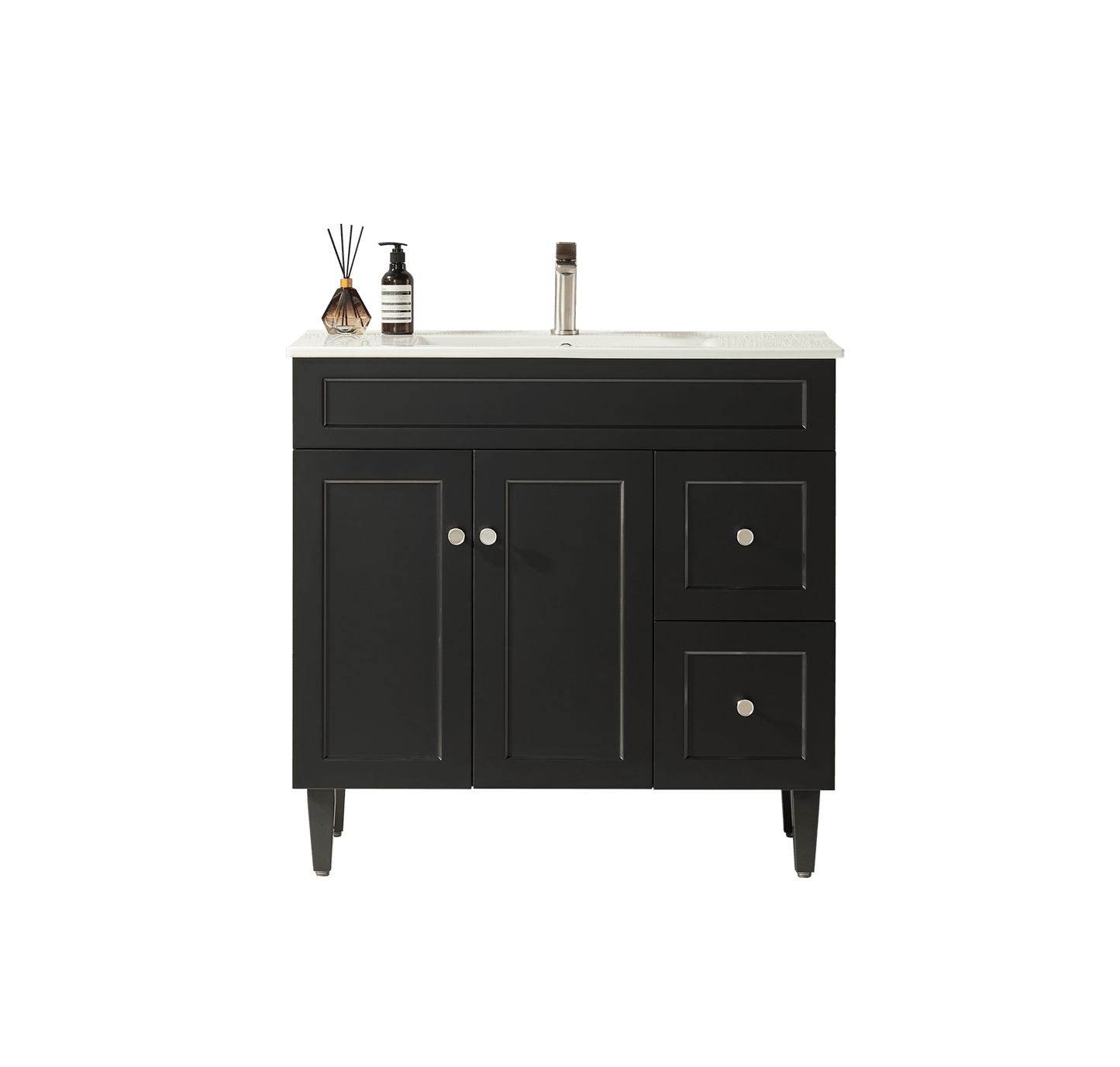 Harold Federation Free Standing Cabinet Matte Black