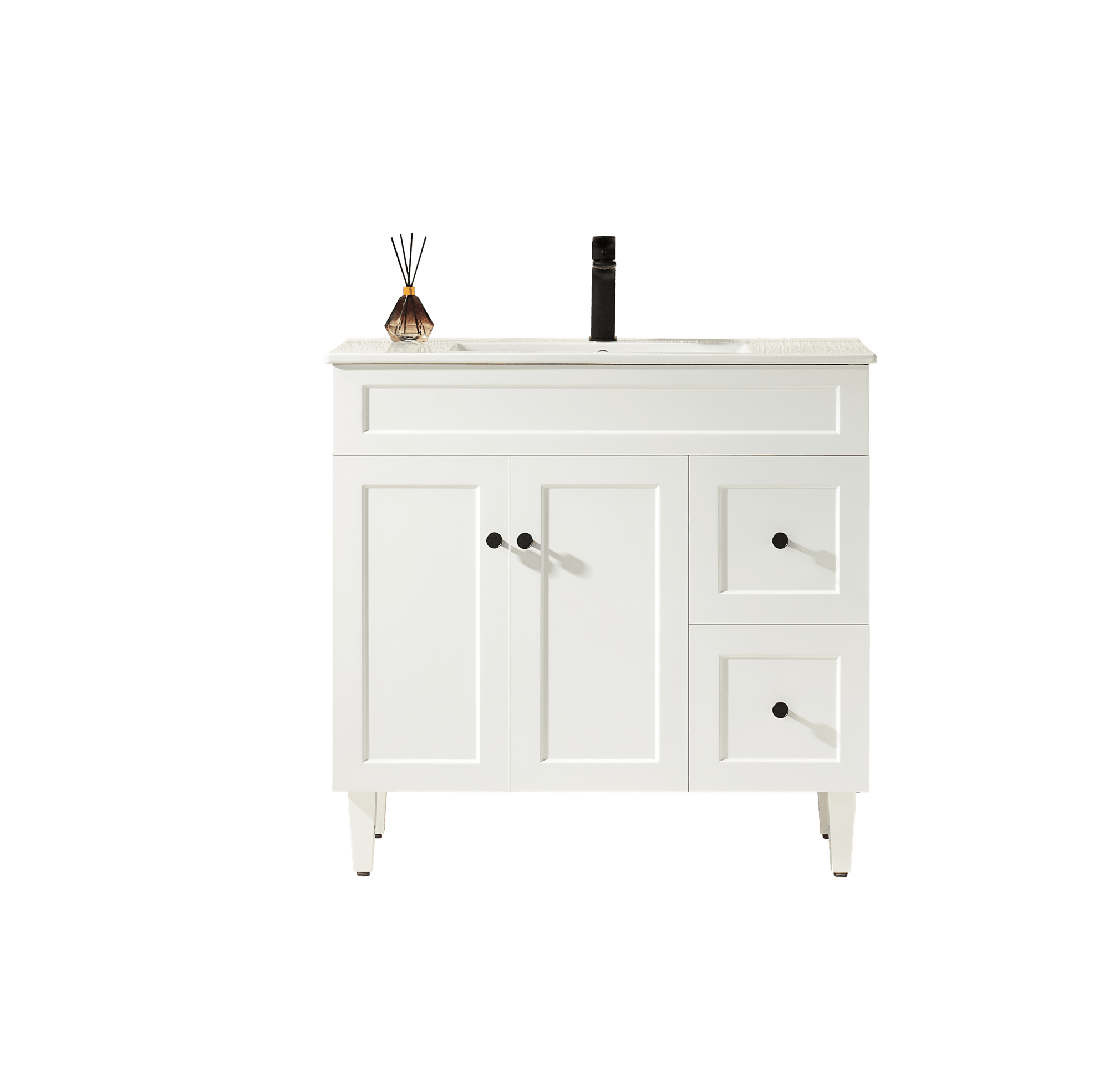 Harold Federation Free Standing Cabinet Matte White