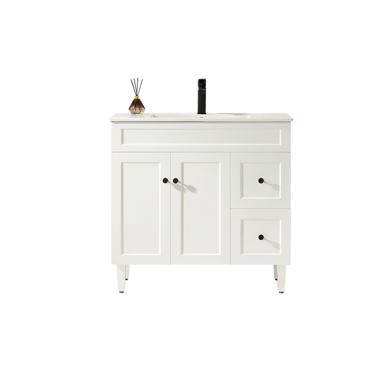 Harold Federation Free Standing Cabinet Matte White