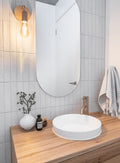 Meir Round Basin Mixer Curved - Champagne