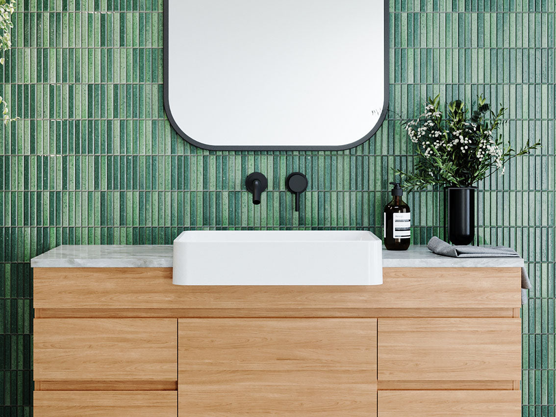 Timberline Fergus Semi Recessed Basin White Gloss