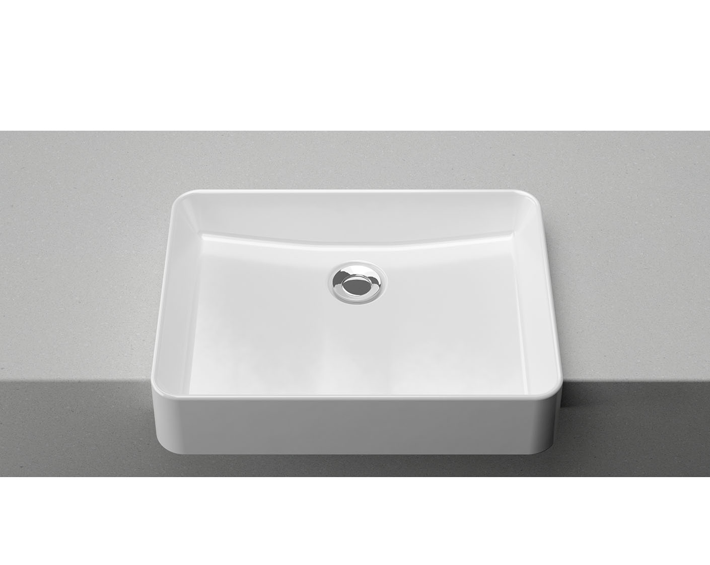 Timberline Fergus Semi Recessed Basin White Gloss
