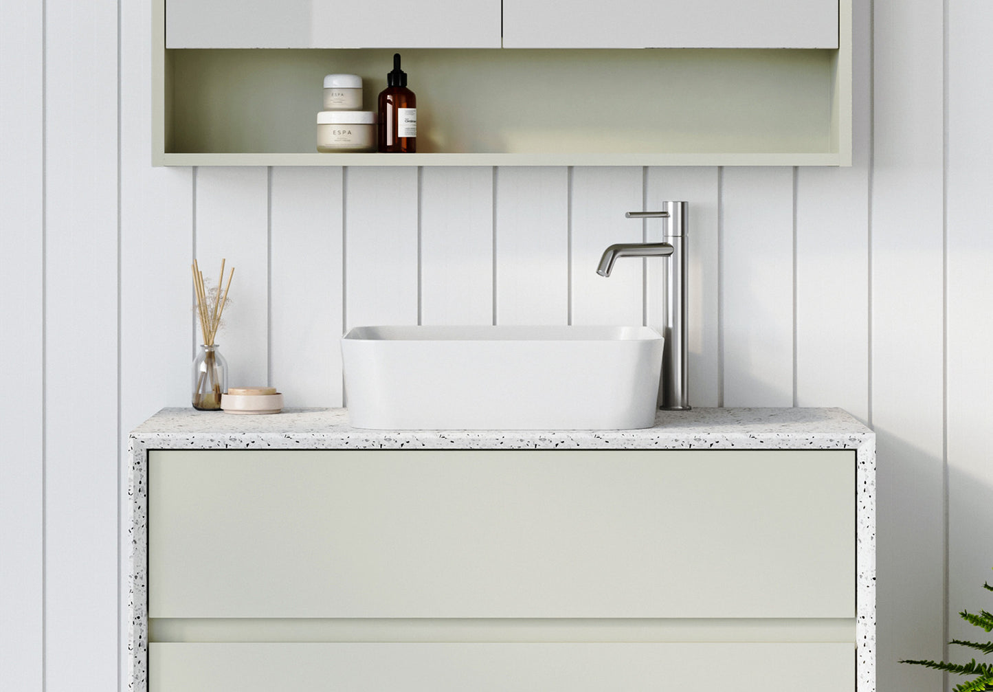 Timberline Florent Basin White Gloss