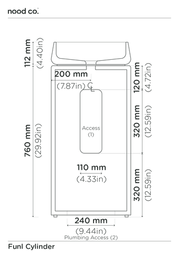 Cylinder - Funl Basin (Teal)