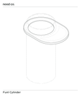 Cylinder - Funl Basin (Teal)