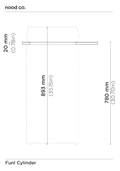 Cylinder - Funl Basin (Teal)