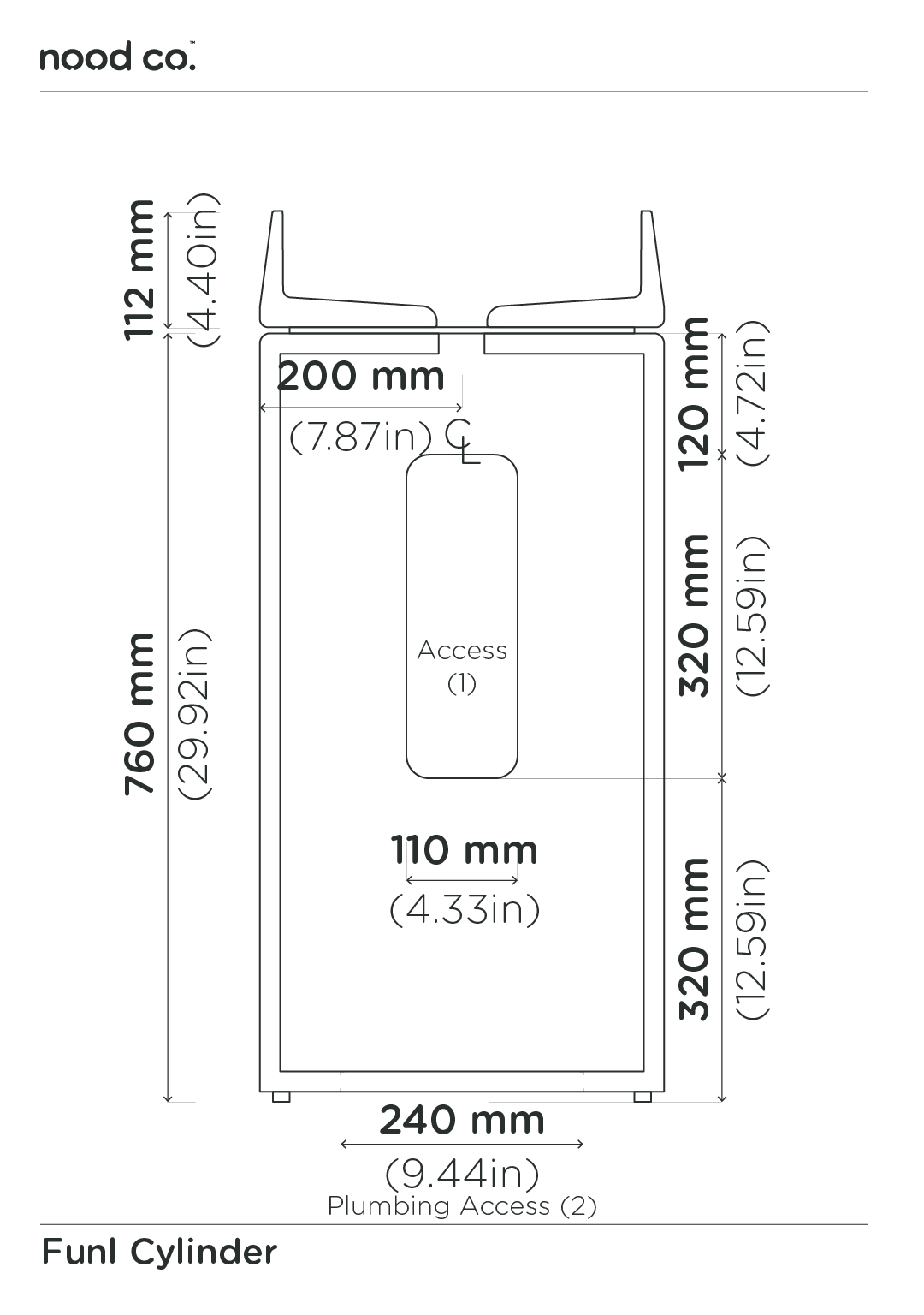 Cylinder - Funl Basin (Wheat)