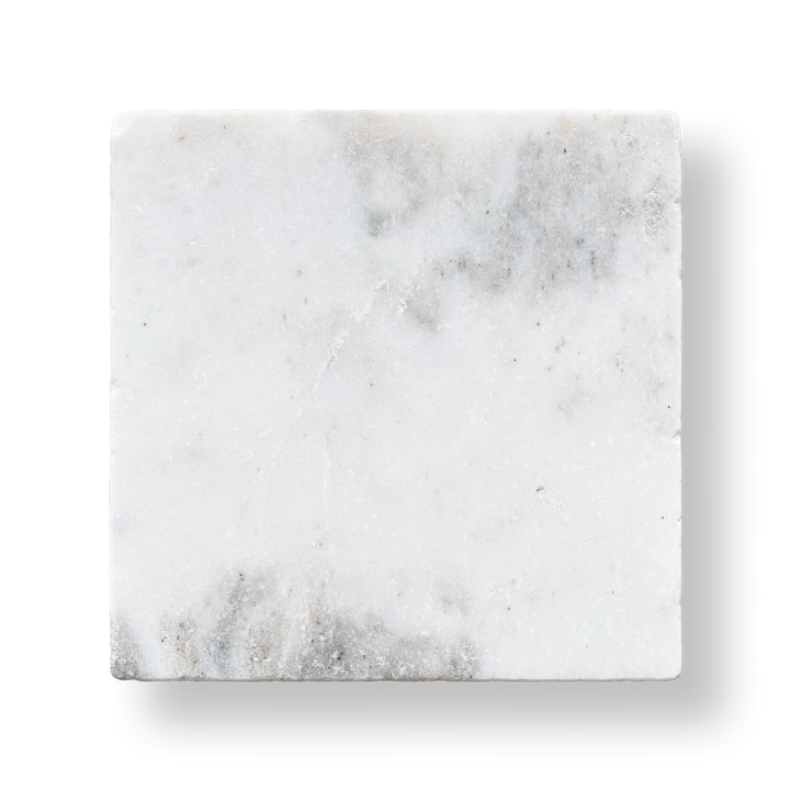 Gerroa Light Bianco Oro Marble Tumbled Natural Stone Square Tile