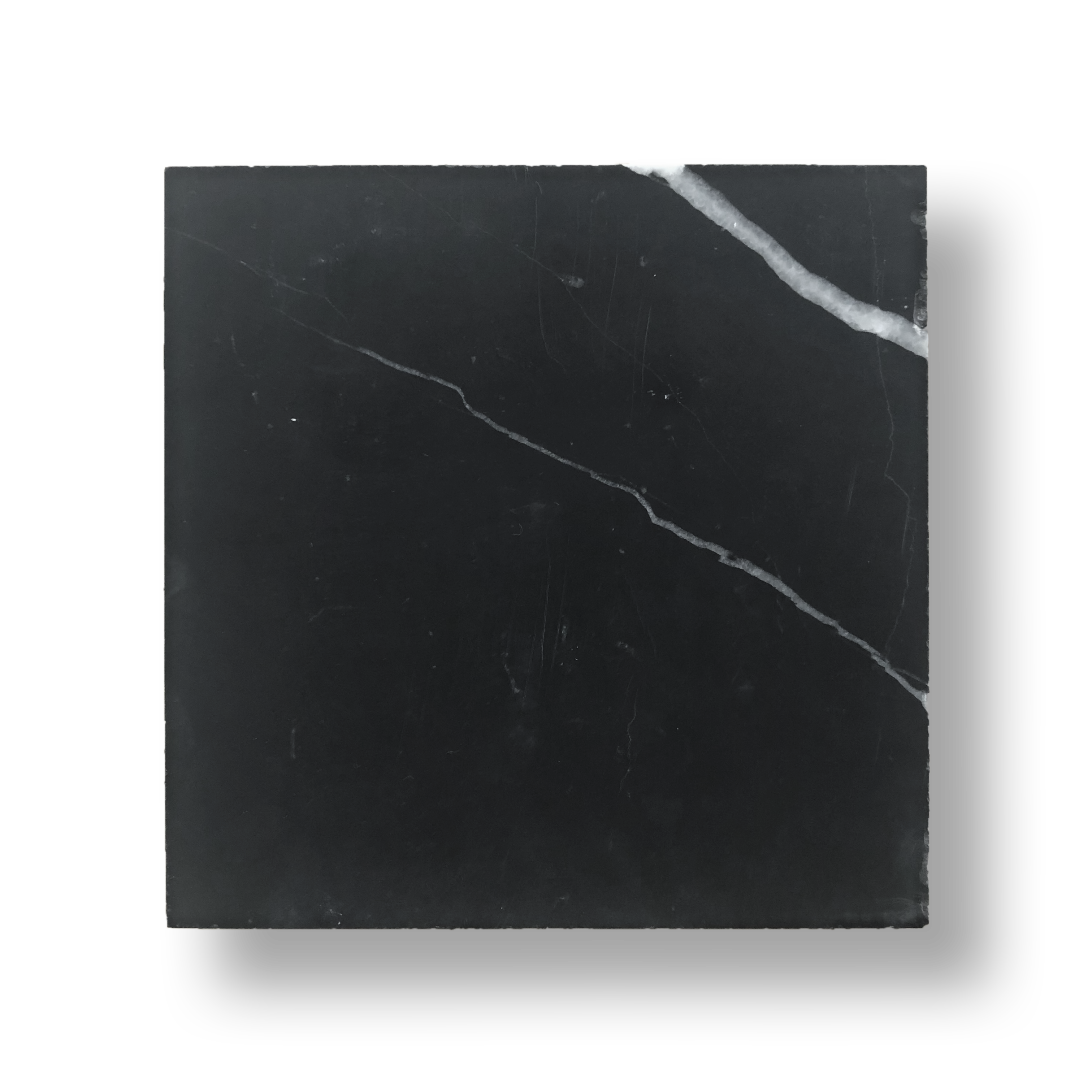 Gerroa Nero Marquina Marble Honed Natural Stone Square Tile
