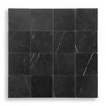 Gerroa Nero Marquina Marble Honed Natural Stone Square Tile