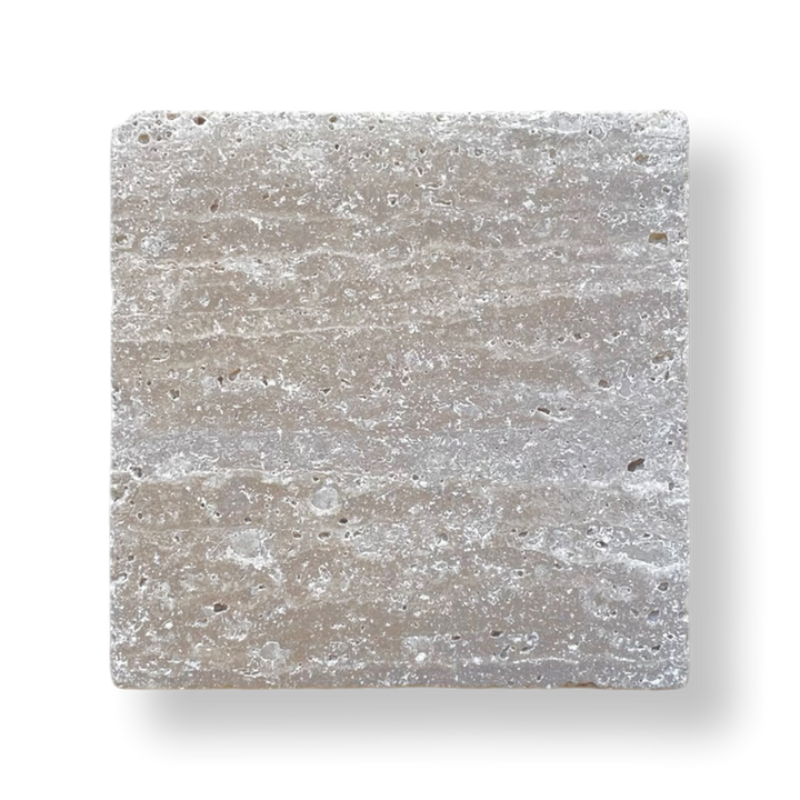 Gerroa Noce Travertine Tumbled Natural Stone Square Tile