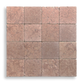 Gerroa Rosso Verona Limestone Tumbled Natural Stone Square Tile