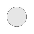 GR6060BD Round Black Framed Mirror Including Demister