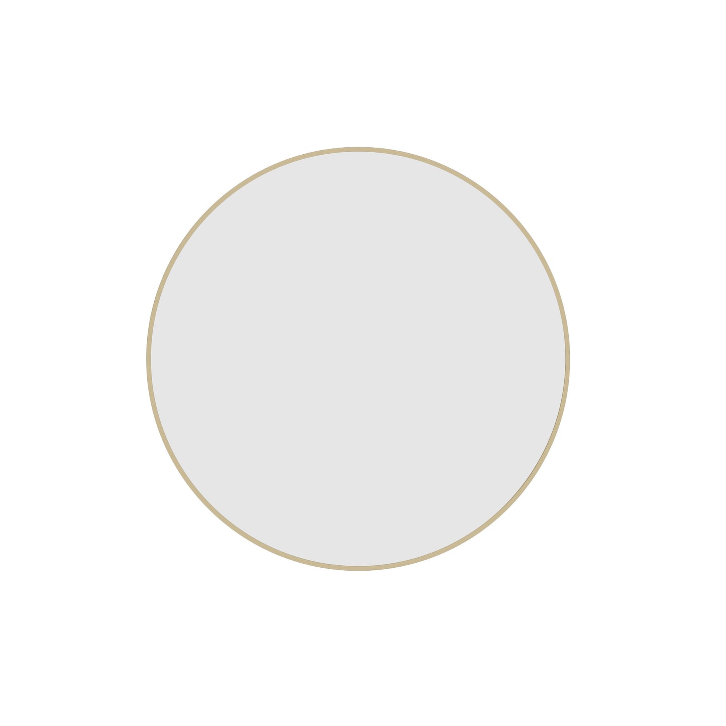 GR6060G Round Gold Framed Mirror