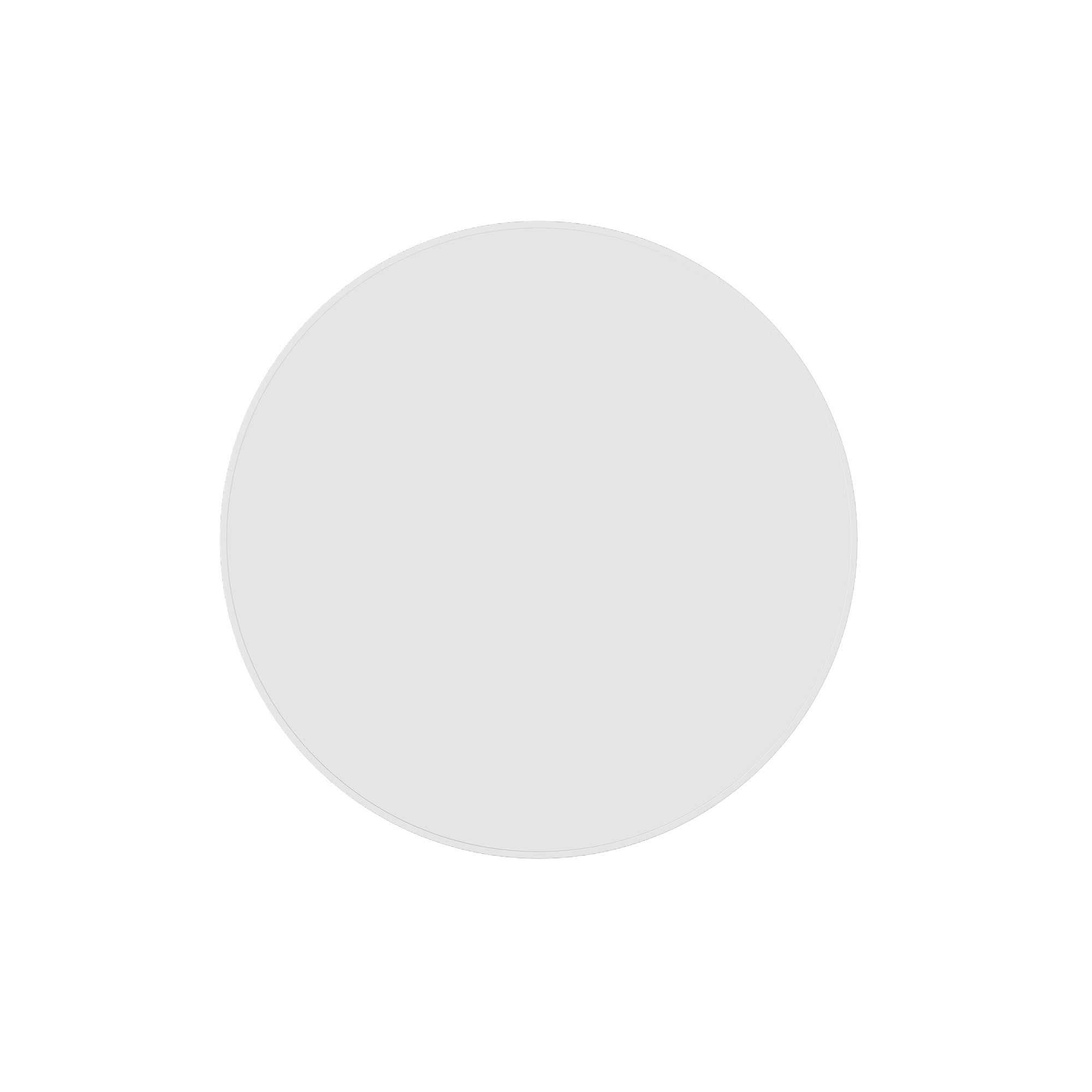 GR6060WD Round White Framed Mirror Including Demister