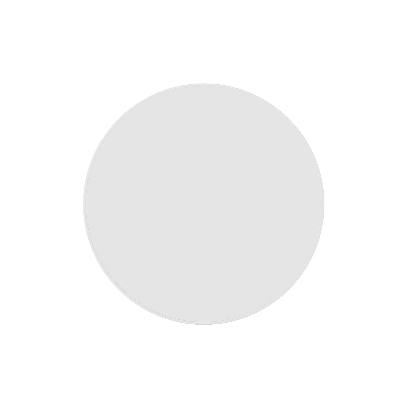 GR6060W Round White Framed Mirror