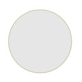GR9090G Round Gold Framed Mirror