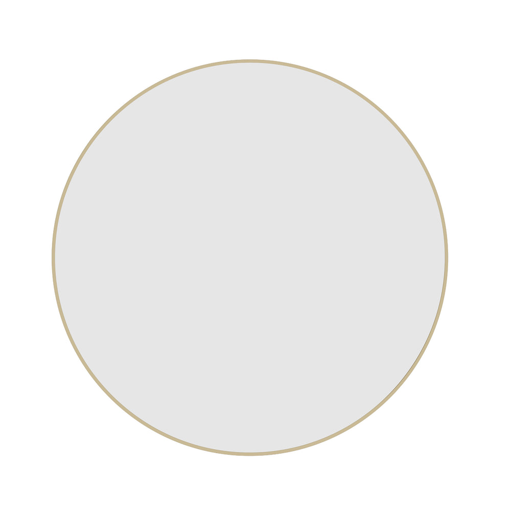 GR9090GD Round Gold Framed Mirror Including Demister