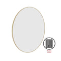 GR9090GD Round Gold Framed Mirror Including Demister
