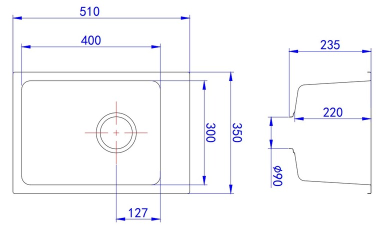 Laufey Granite Laundry/Bar Sink LK-GSLS
