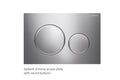 Renee Wall Faced Pan & Geberit In-Wall Cistern & Round Buttons
