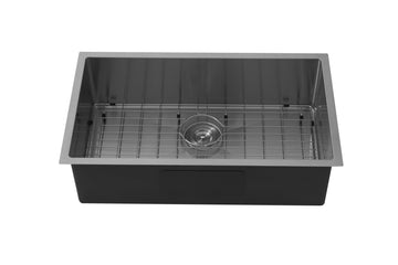 Kliff Hand Made PVD Stainless Steel Sinks 720mm LK-SSK-72 — Chrome & Stainless