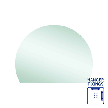 HD1290HN D-Shaped Polished Edge Mirror