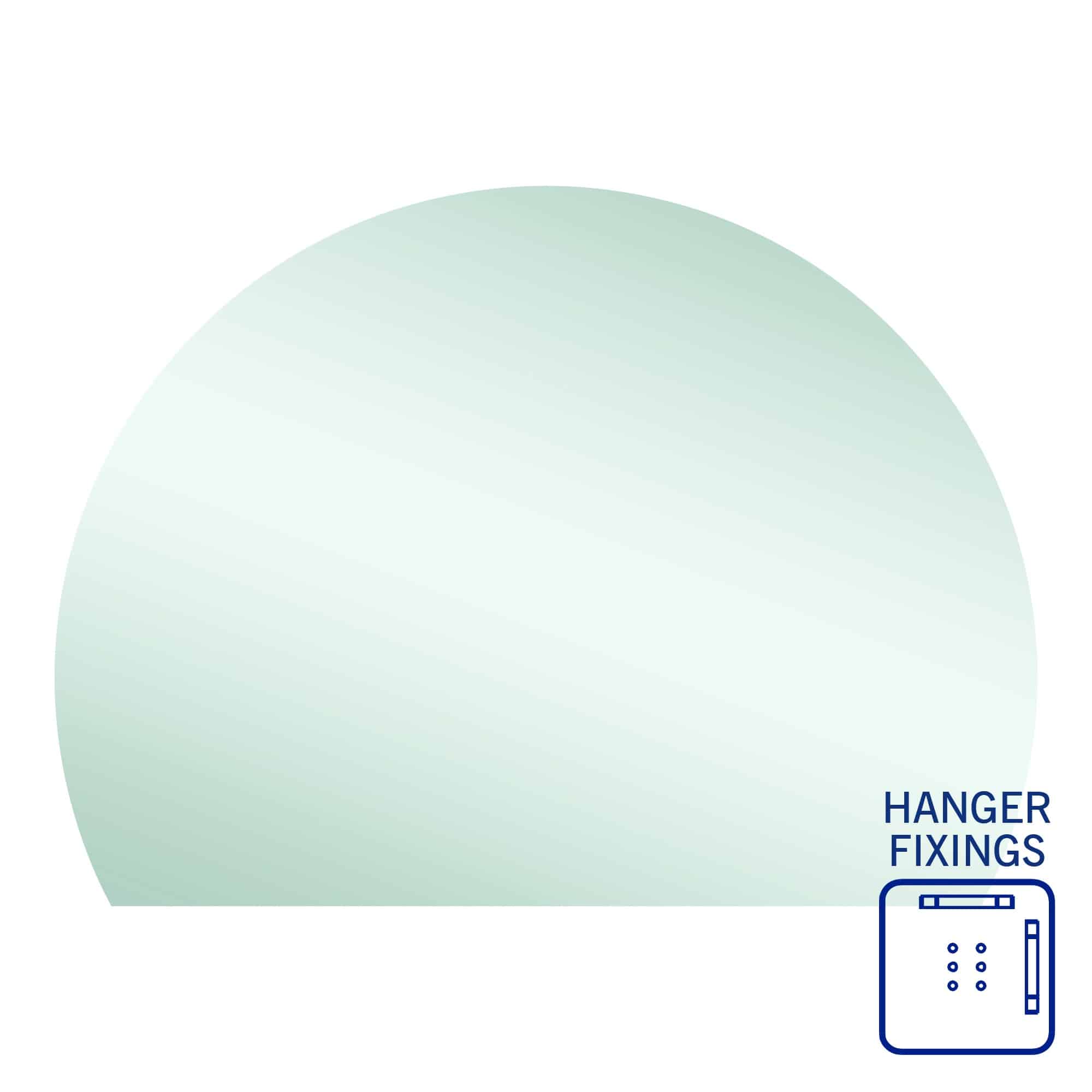 HD1511HN D-Shaped Polished Edge Mirror