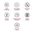 HD1511HND D-Shaped Polished Edge Mirror with Demister