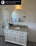 HD9075GT D-Shaped Polished Edge Mirror
