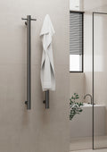 HEATED VERTICAL TOWEL RAIL GRAPHITE