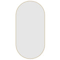 HP5010GD Pill Gold Framed Mirror Including Demister