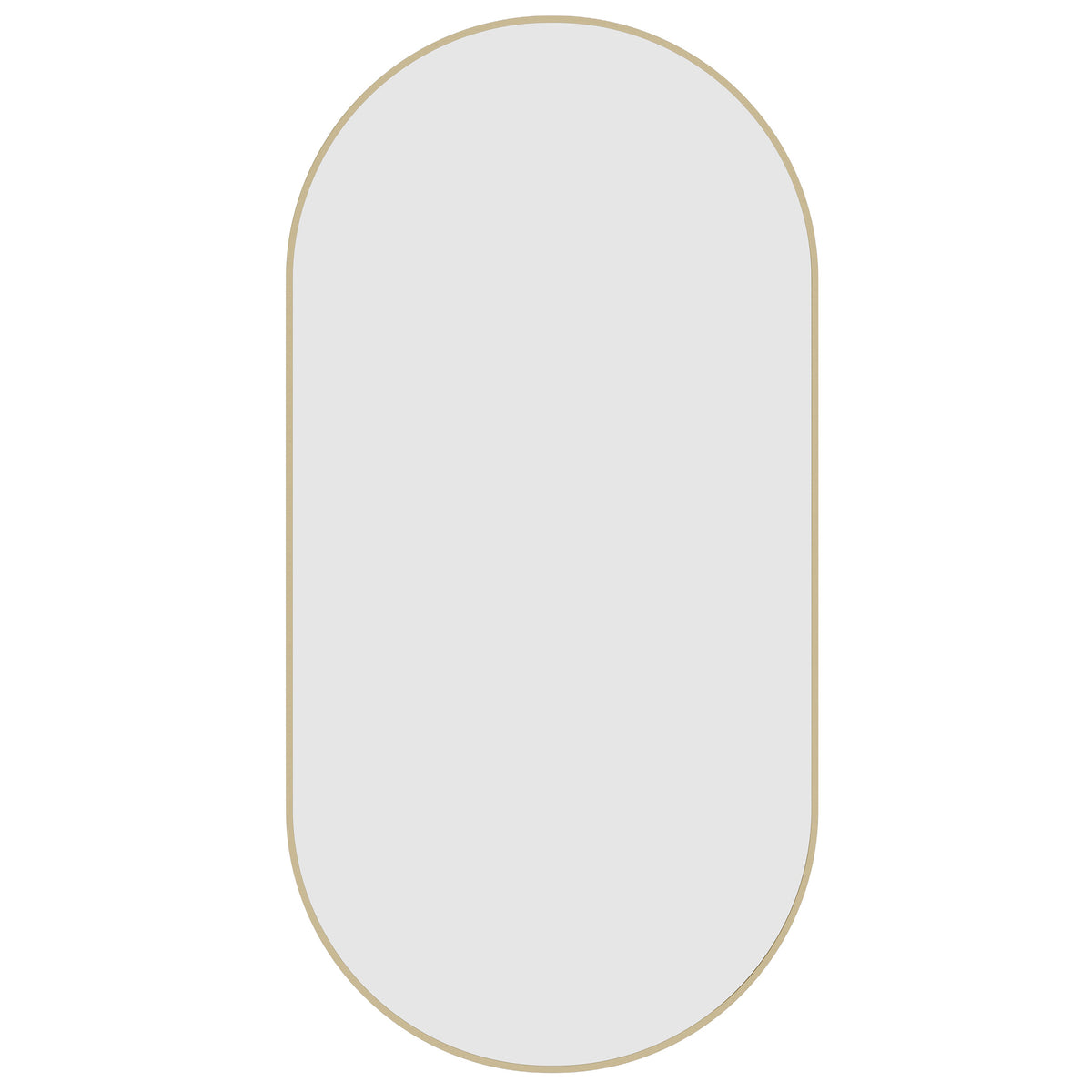 HP5010G Pill Gold Framed Mirror