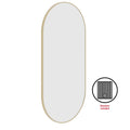 HP5010GD Pill Gold Framed Mirror Including Demister