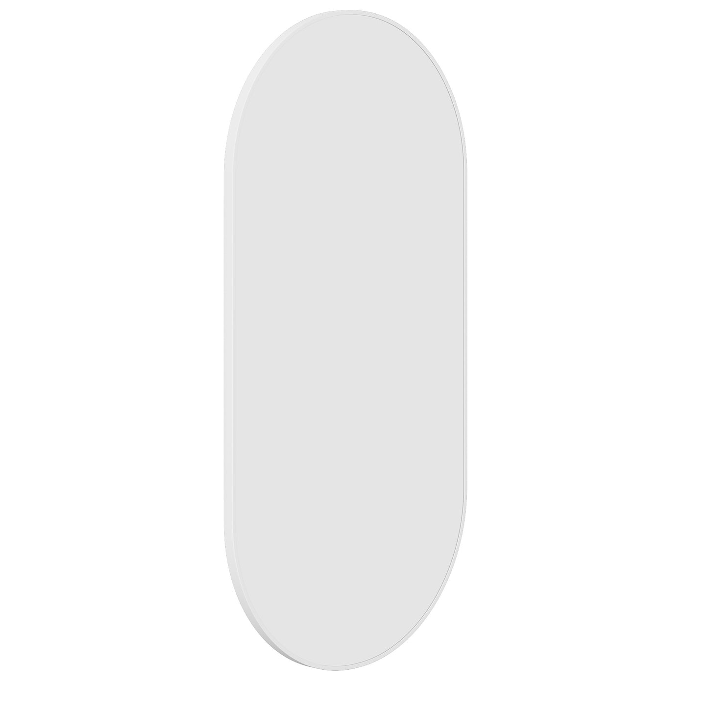 HP5010W Pill White Framed Mirror