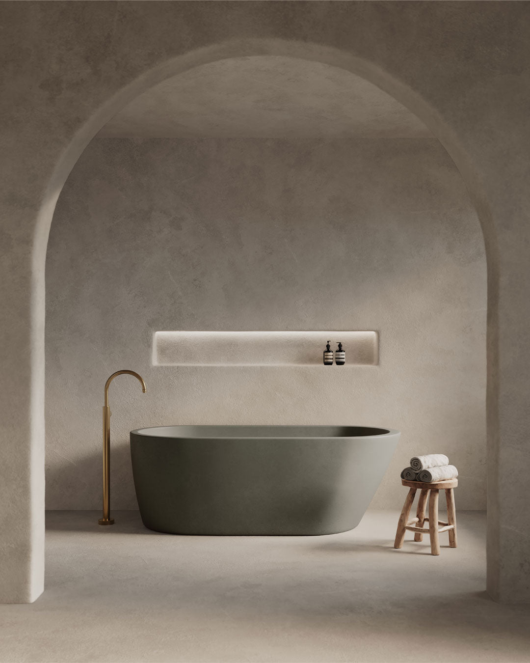 Juno Freestanding Bathtub (Olive)