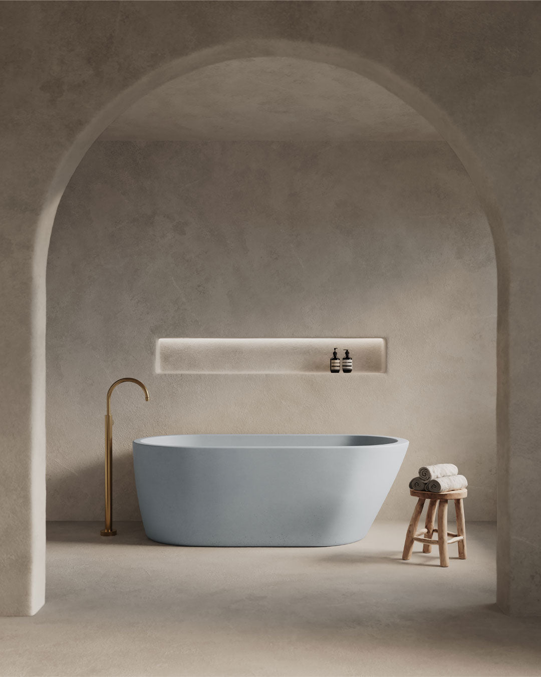 Juno Freestanding Bathtub (Powder Blue)