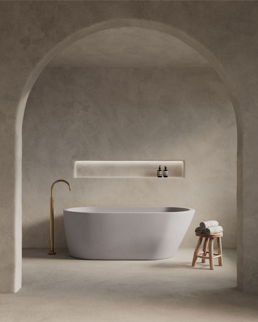 Juno Freestanding Bathtub (Sky Grey)